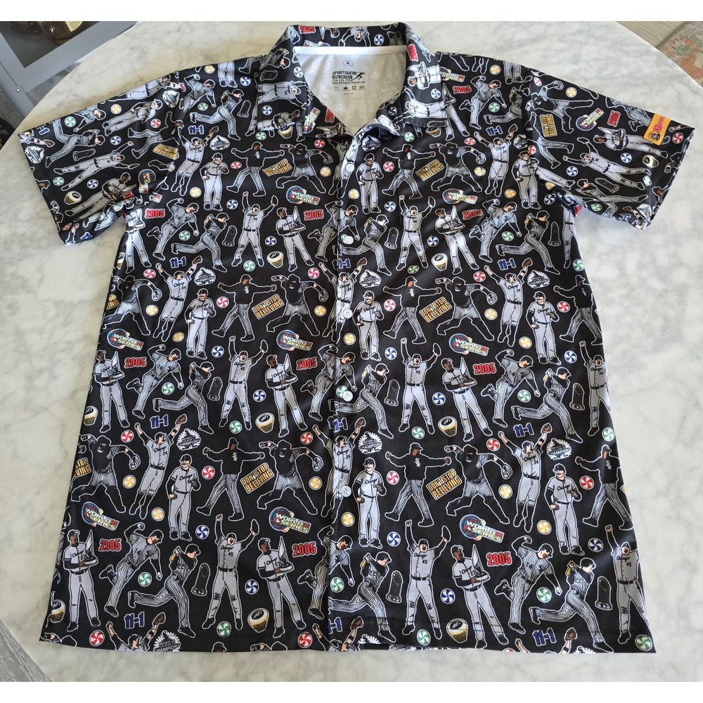 Chicago White Sox 2005 Champs Hawaiian Camp Shirt Men's Size XL New Without Tag